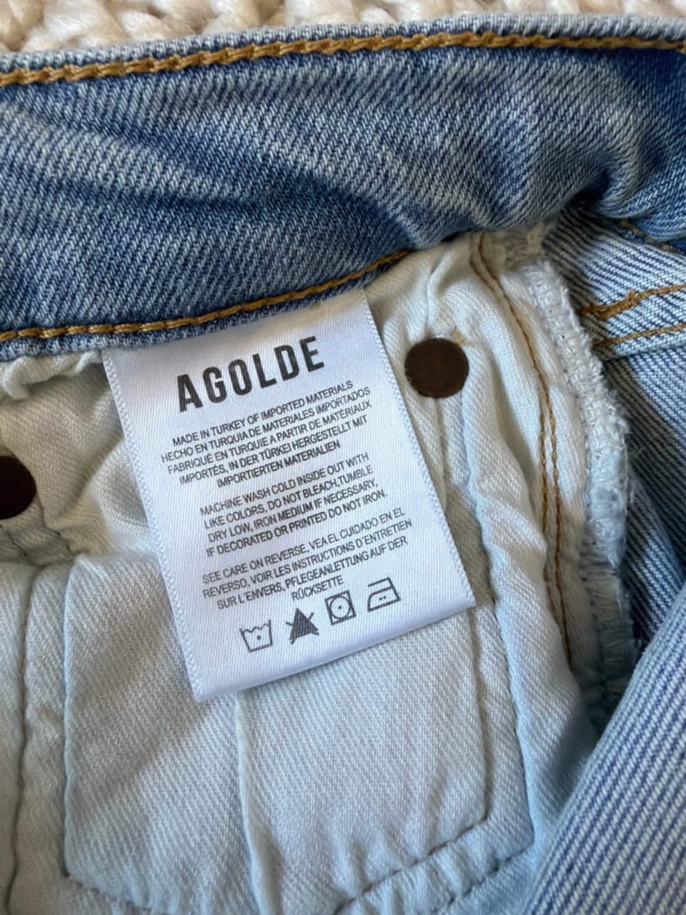 AGOLDE | High Rise Stovepipe Jeans in Destination - Picture 10 of 11
